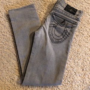 Girls grey Julie True Religion jeans